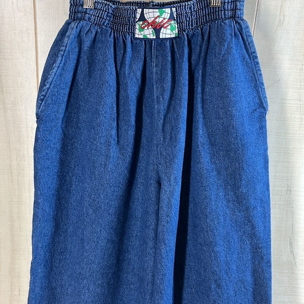 Chic vintage high rise 80s Jeans denim Elastic Waist - Picture 6 of 11